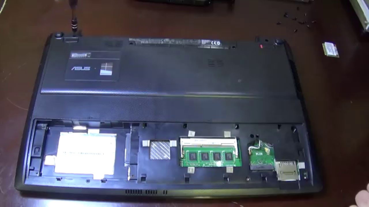 Как разобрать ноутбук asus f55v How to disassemble laptop Asus F55V
