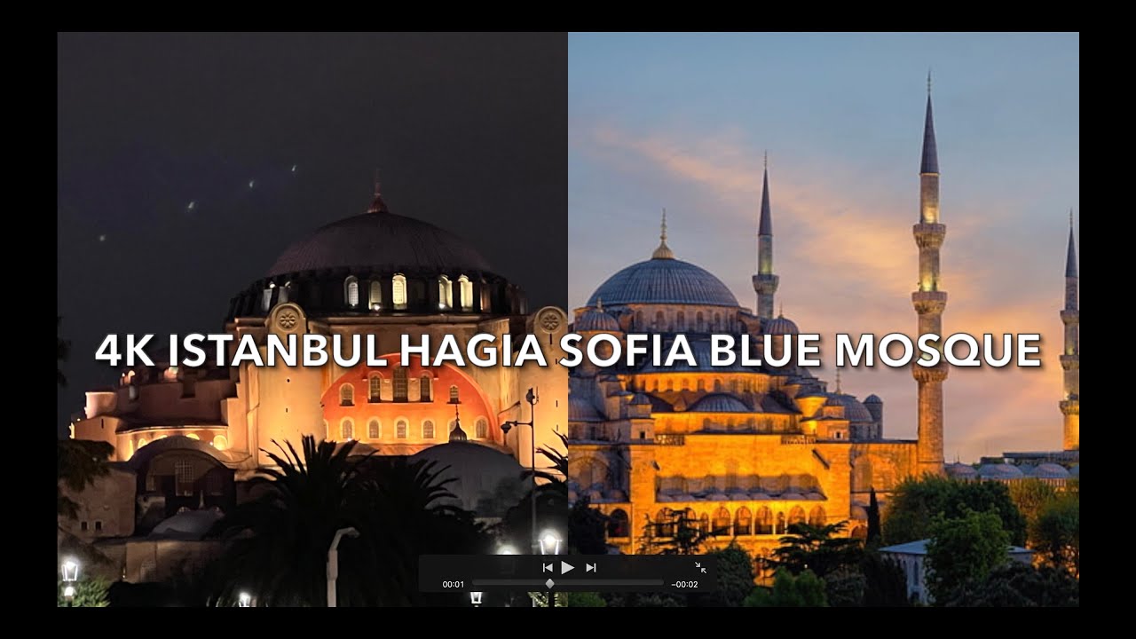 4K Istanbul Ayasofya Sultanahmet (Hagia Sophia) DJI Mini 3 Pro Dron-Drohne