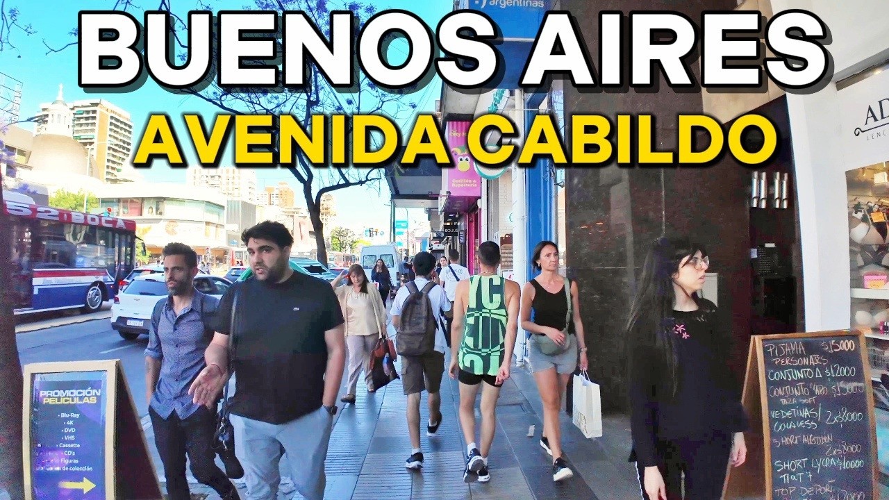 【4K】Paseo por Buenos Aires - Avenida Cabildo | Barrio de Belgrano y Colegiales, Walking Tour