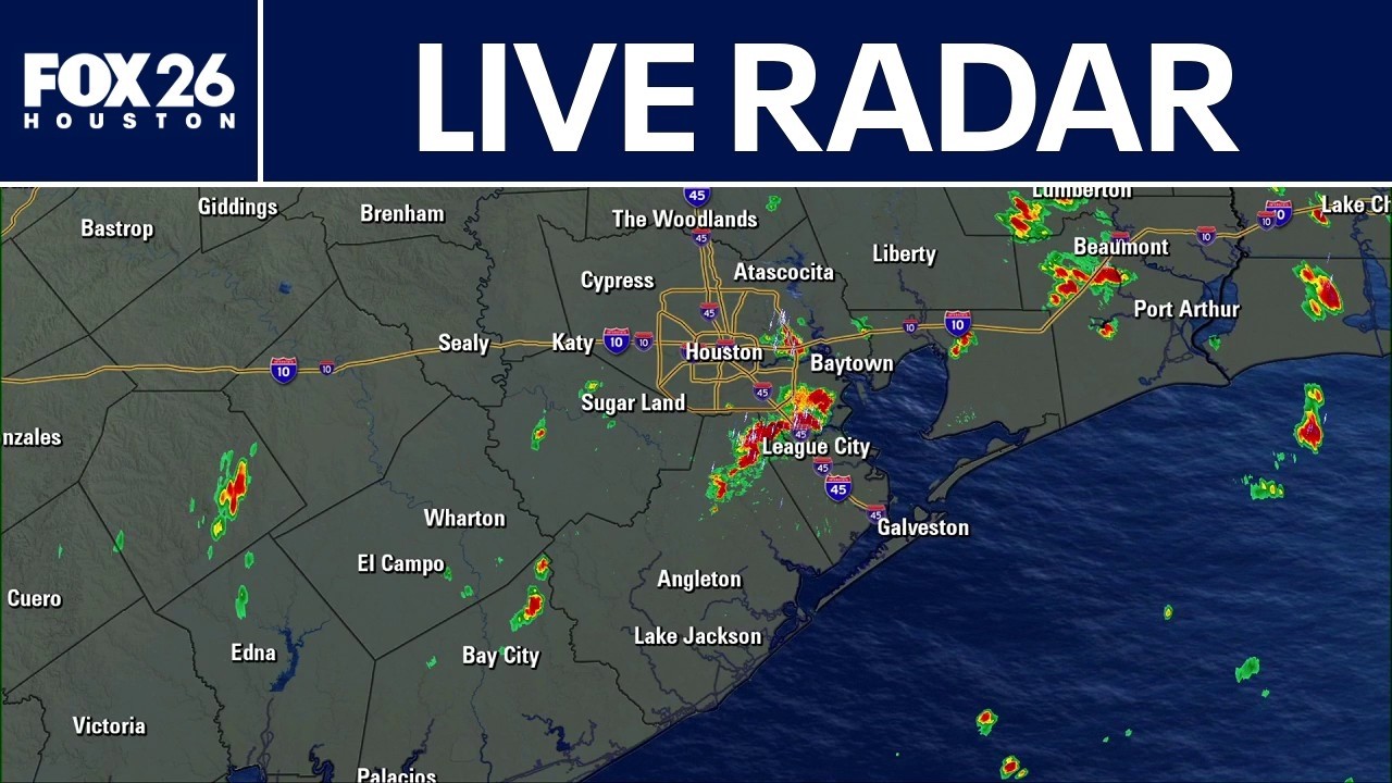 LIVE Houston weather radar (no audio)