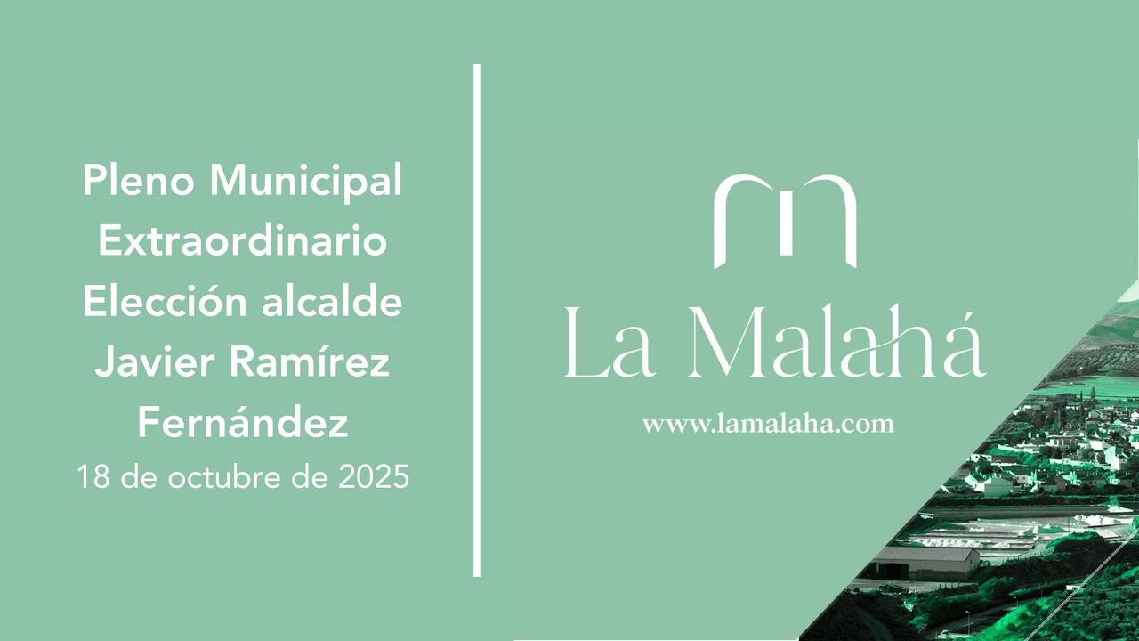 Pleno Extraordinario | 18 de octubre de 2025 | Investidura como Alcalde de Javier Ramírez