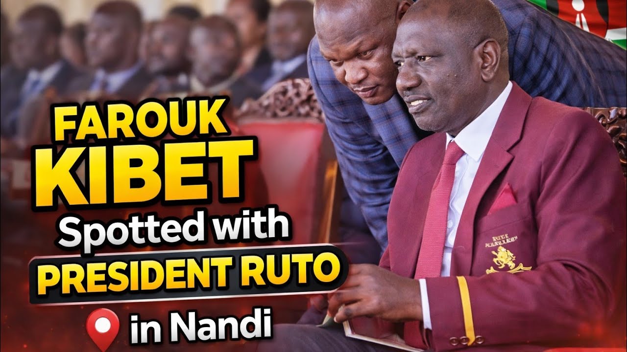 FAROUK KIBET Back in the President's Office.