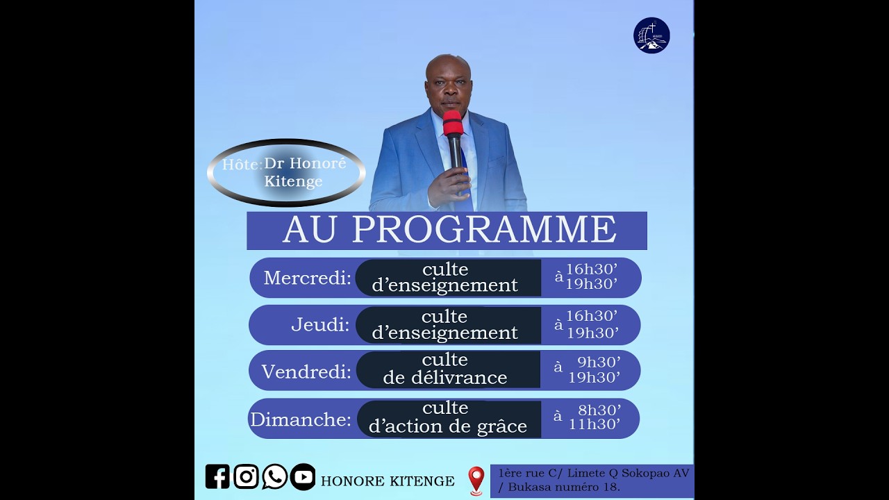 CULTE D'ACTION DE GRACE