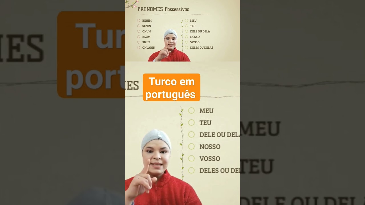 PRONOMES EM TURCO Mais f&aacute;cil do que imagina #turcoaprendiz #idiomaturco