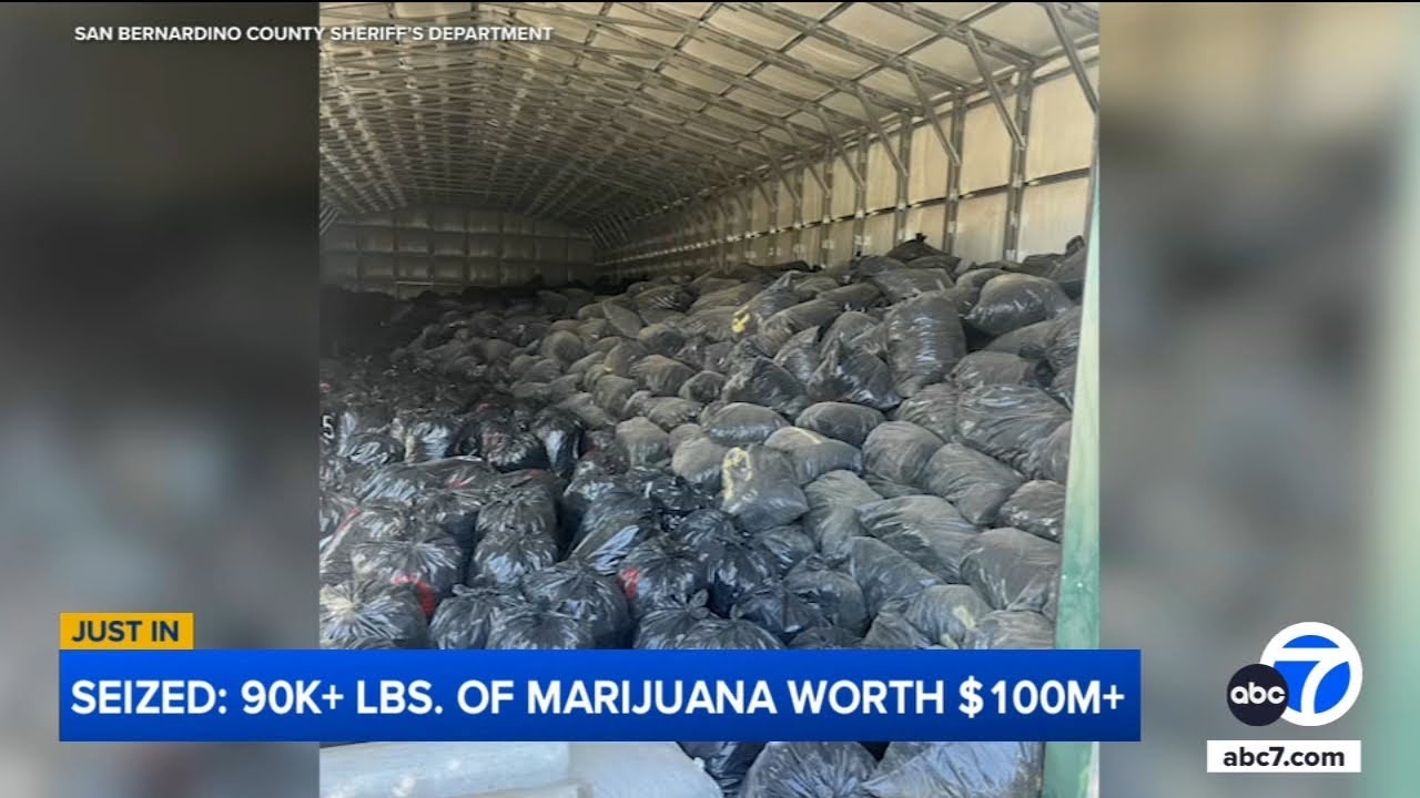 45 tons of marijuana, valued at $100M, seized from Inland Empire property