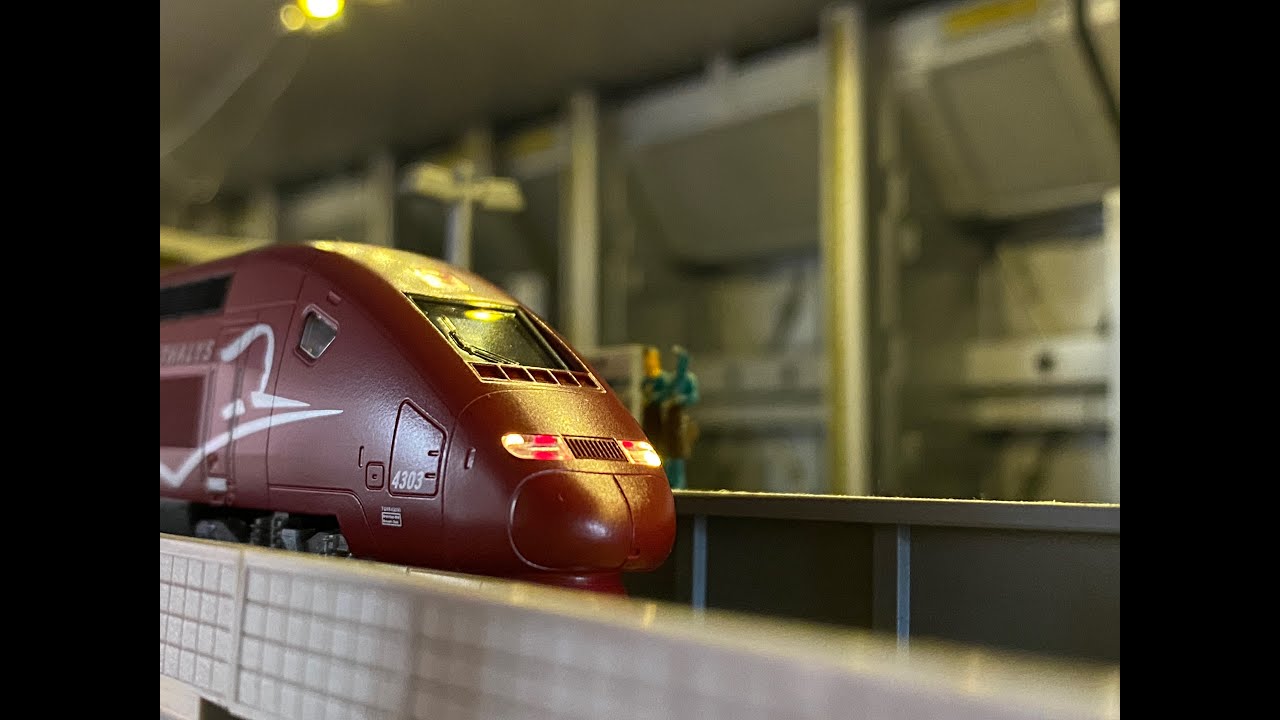 【模型玩具開箱趣】鐵道模型篇 kato 10-1658 Thalys(タリス) PBKA 新塗装 10両セット