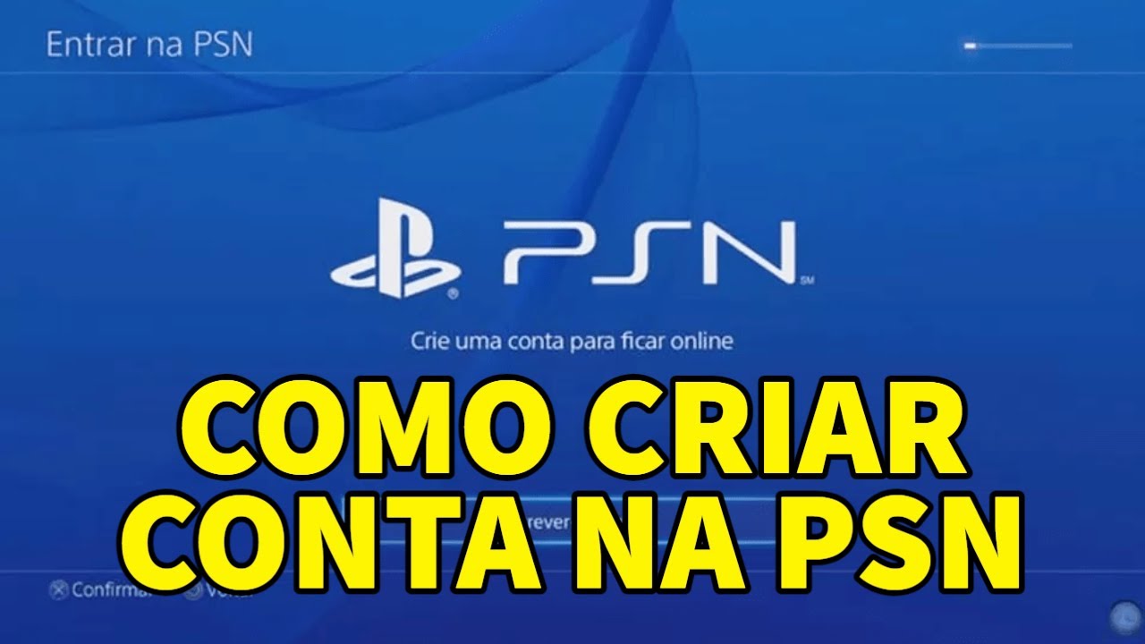 COMO CRIAR CONTA NA PSN PARA PS3, PS4, PS5! - EM 2021