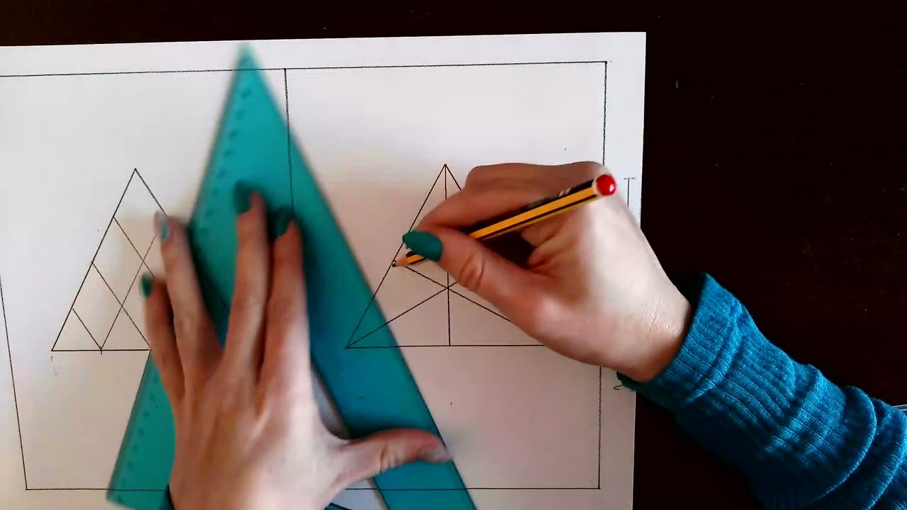 ESERCITAZIONE GEOMETRICHE PARTENDO DAL TRIANGOLO EQUILATERO: STRUTTURA PORTANTE DEL TRIANGOLO