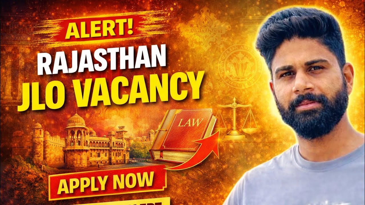 JLO Vacancy 2026 | Rajasthan JLO vacancy | law officers | legal vacancy | Mohit Saini 