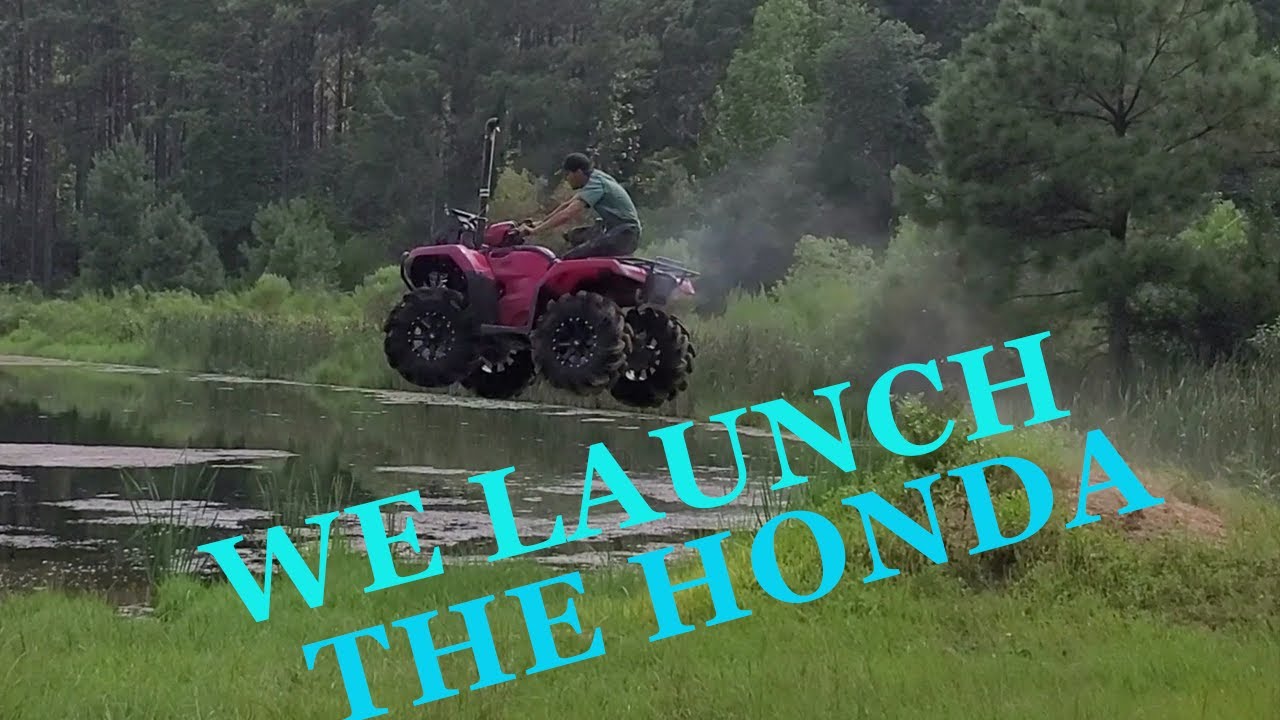 The Honda took flight!
