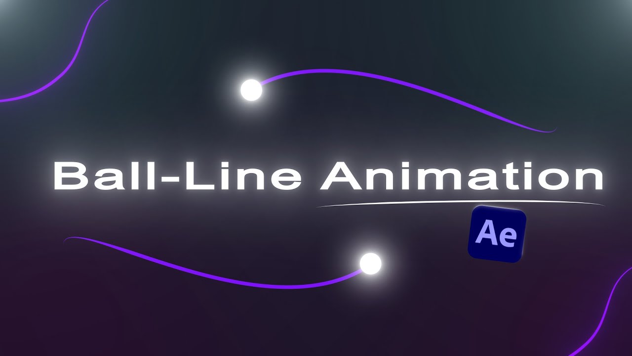 Ball-Line Motion Graphics Animation in 1 minute | After Effects Tutorial