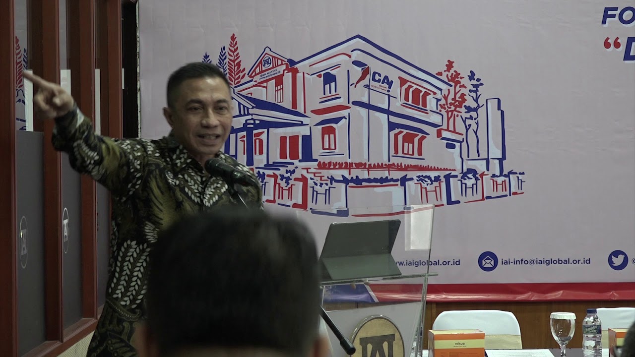 Wakil Kepala BSSN Komjen Pol Drs. Dharma Pongrekun dalam FGD IAI KAPj