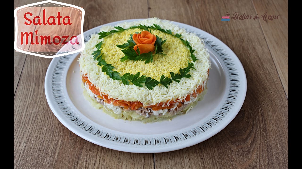 Salata Mimoza cu ton si legume - 🥣 Lecturi si Arome