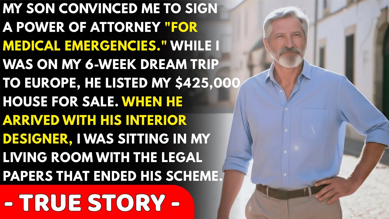 My Son Sent Me To Europe To Sell My $425K House, But When He Came With His Designer, I Was Alread...