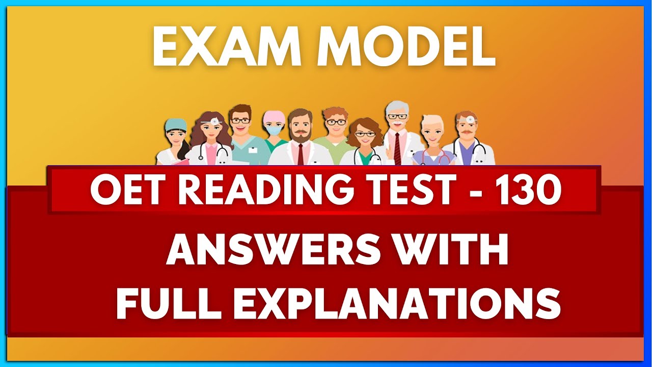 OET READING TEST - 130 | MIHIRAA