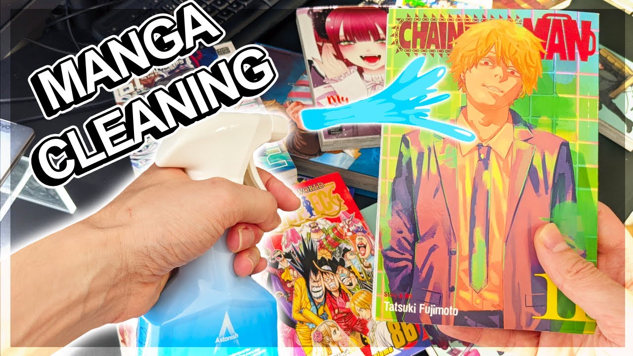 How to CLEAN your Manga | removes goo, slime & price tags