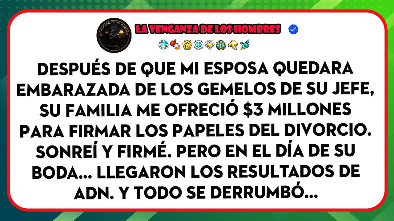 Firmé El Divorcio Por $3 Millones. En El Día De Su Boda, Los Resultados De Adn Lo Derrumbaron Todo…