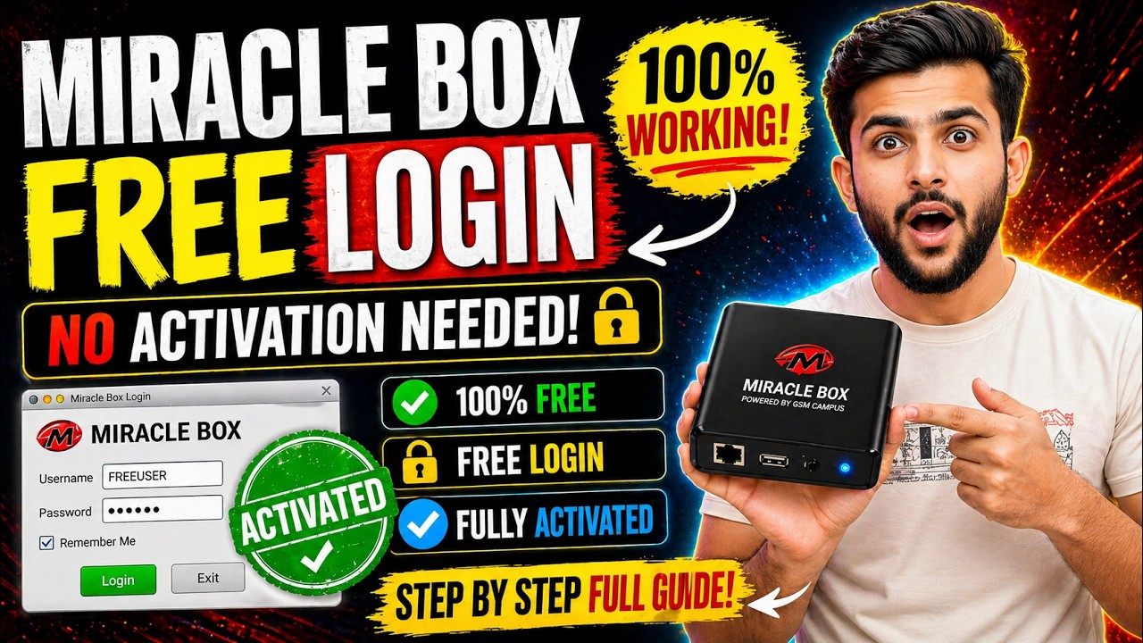 Miracle Box FREE Login 😱 Finally Working! No Activation Needed (2026)