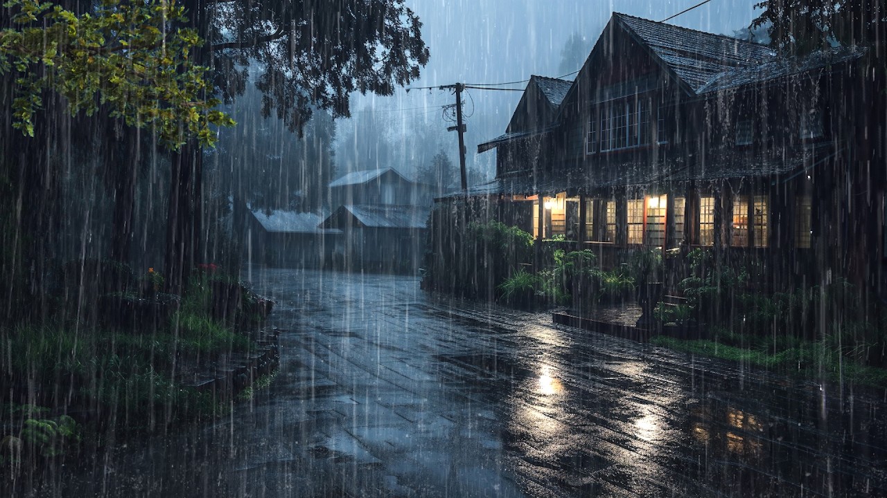 Sonido de Lluvia Relajante para Dormir en 2 Minutos - Lluvia y Truenos en Bosque, Ruido blanco #215