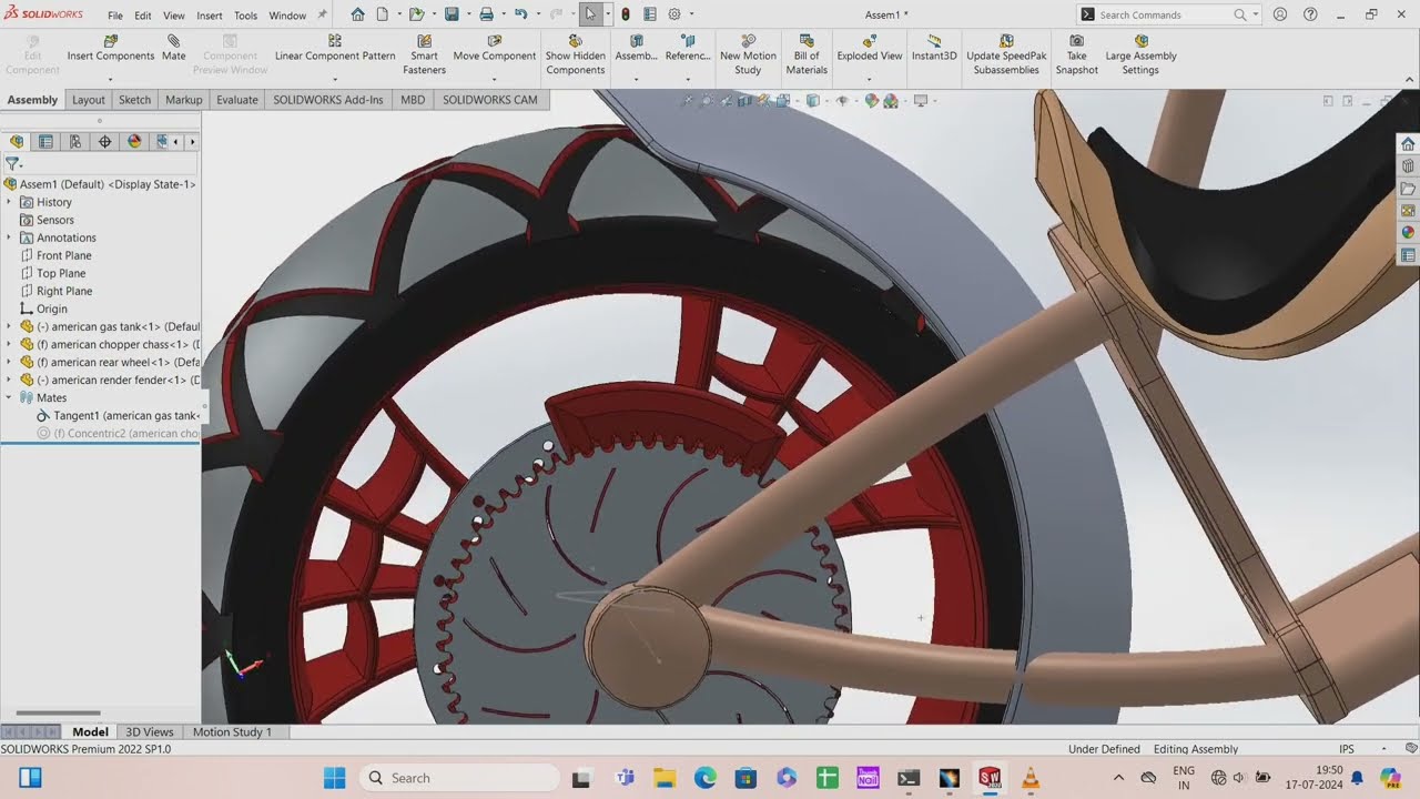 American Chopper: From Frame to Finish - Part 1#automobile #catia3dmodelling