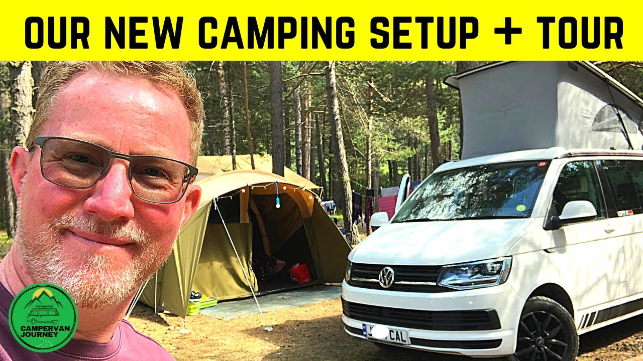 Ultimate VW California Camping Setup: Explore Our Family-Friendly Campsite Setup in France!