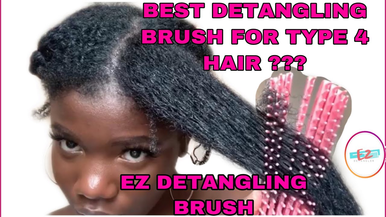 🤔EZ DETANGLER BRUSH REVIEW | BEST DETANGLING BRUSH ON TYPE 4 HAIR ???