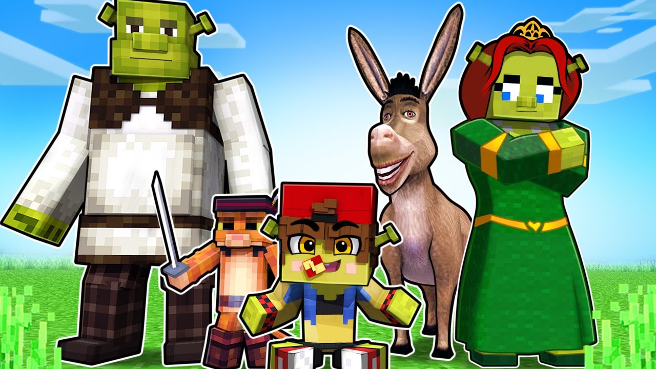 O FILHO do SHREK e FIONA Virou um OGRO no Minecraft !