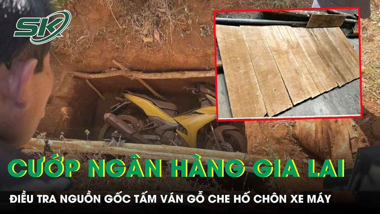 Vụ cướp ngân hàng ở Gia Lai: Điều tra nguồn gốc tấm ván gỗ che hố chôn xe máy