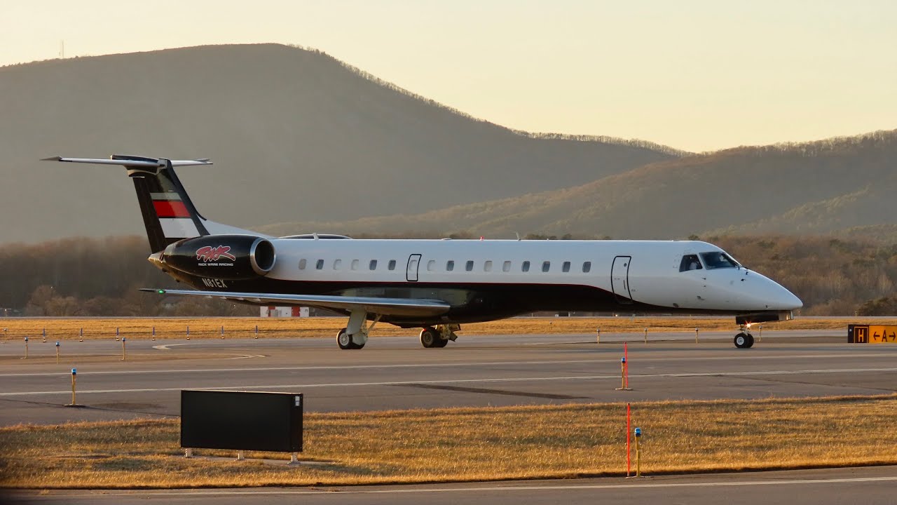 Exodus Aircraft Embraer ERJ-145EP (N81EX) | Landing | Roanoke Regional Airport (2-13-26)