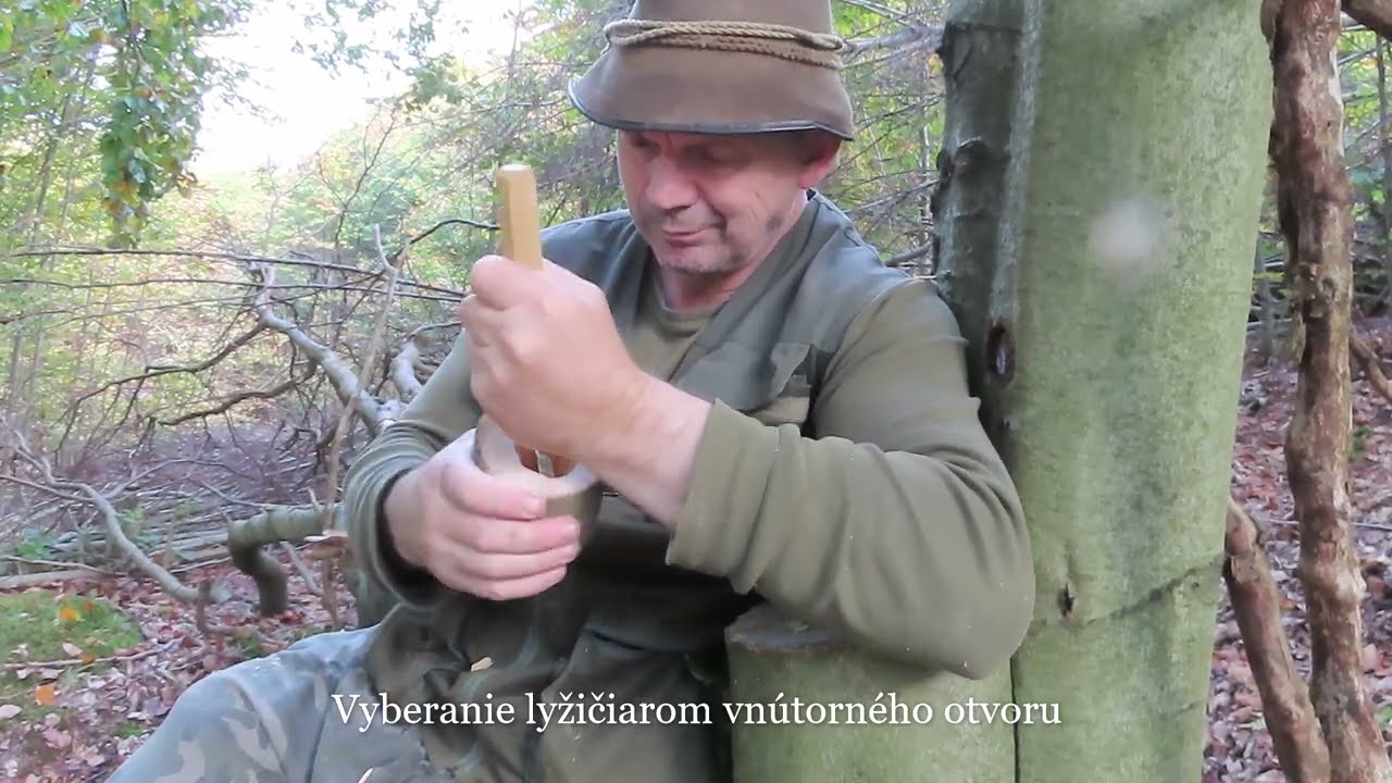 VYROBA ČRPAKA V PRIRODE 2 časť HLBENIE  PUTIERKA