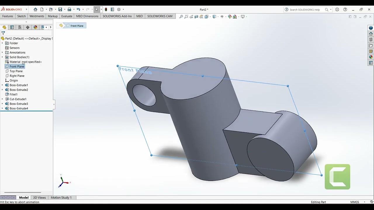 สอนเขียนSOLIDWORKS สำหรับมือใหม่ เขียนภาพ 3 D