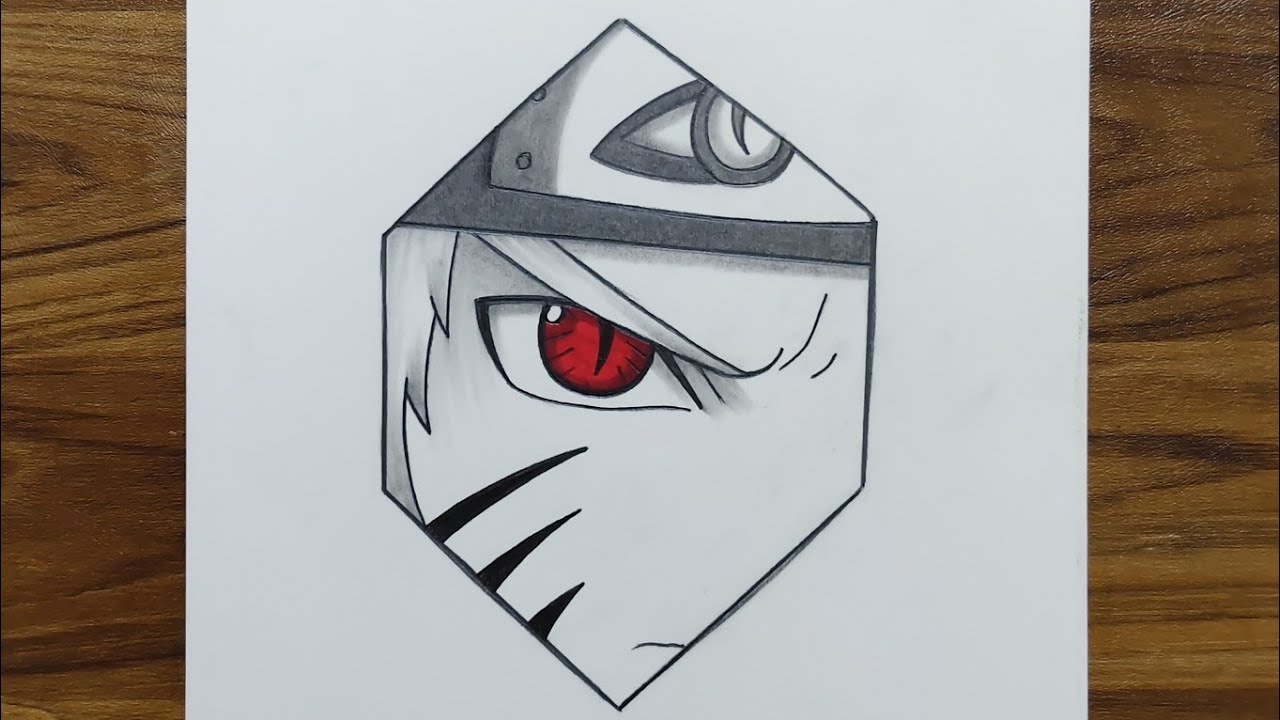 Draw Naruto Eye ( Clear sketch ) ✍️ for beginners | Easy Pencil drawing Step by step
