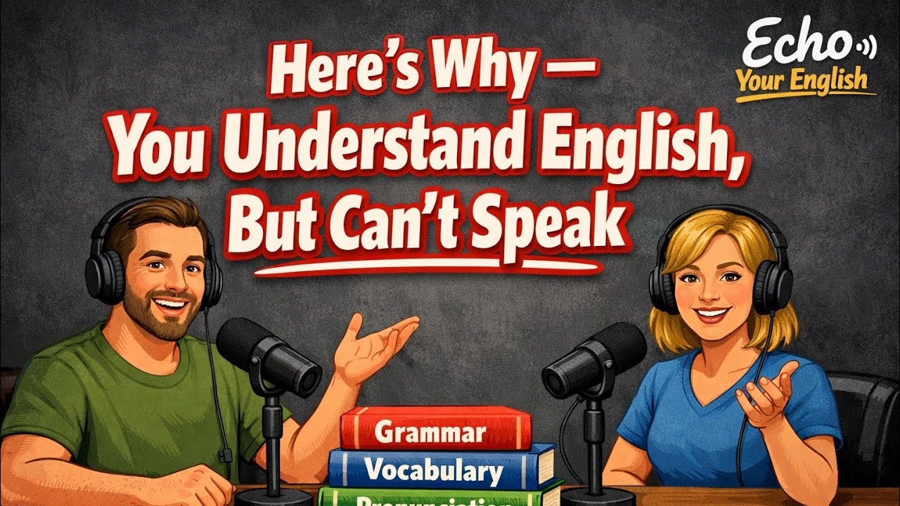 ✓ Calm English Conversation | Why You Understand English But Can’t Speak Yet 