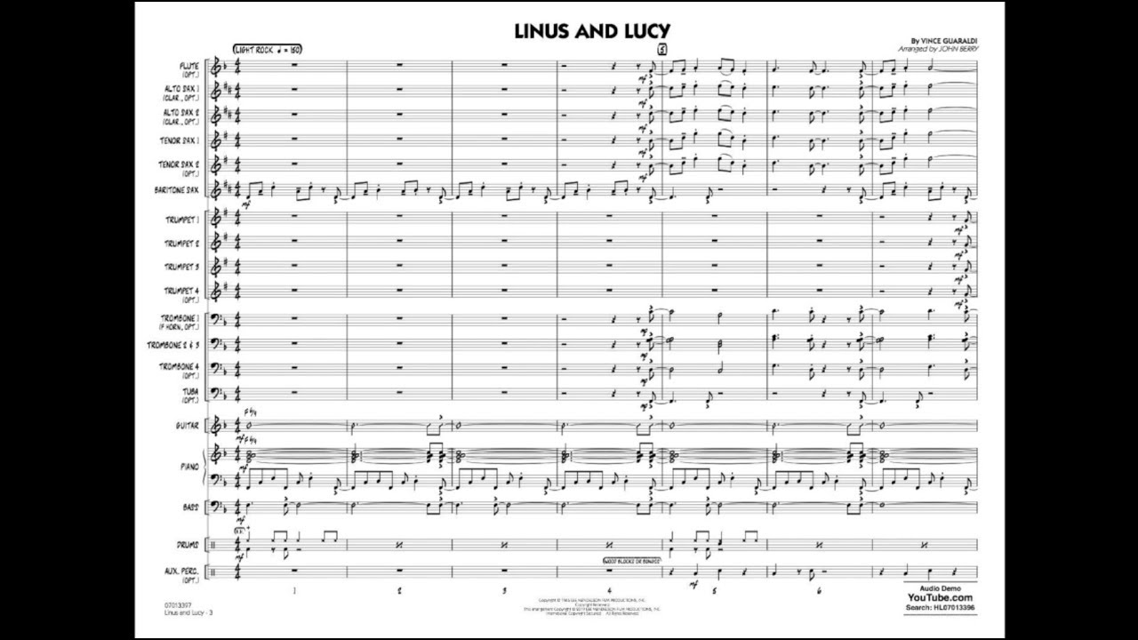 Linus and Lucy by Vince Guaraldi/arr. John Berry