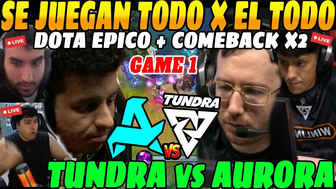 😲Parker en Serie de ELIMINACIÓN, juegan TODO x el TODO! TUNDRA vs AURORA GAME 1 Pgl Wallachia S7😲
