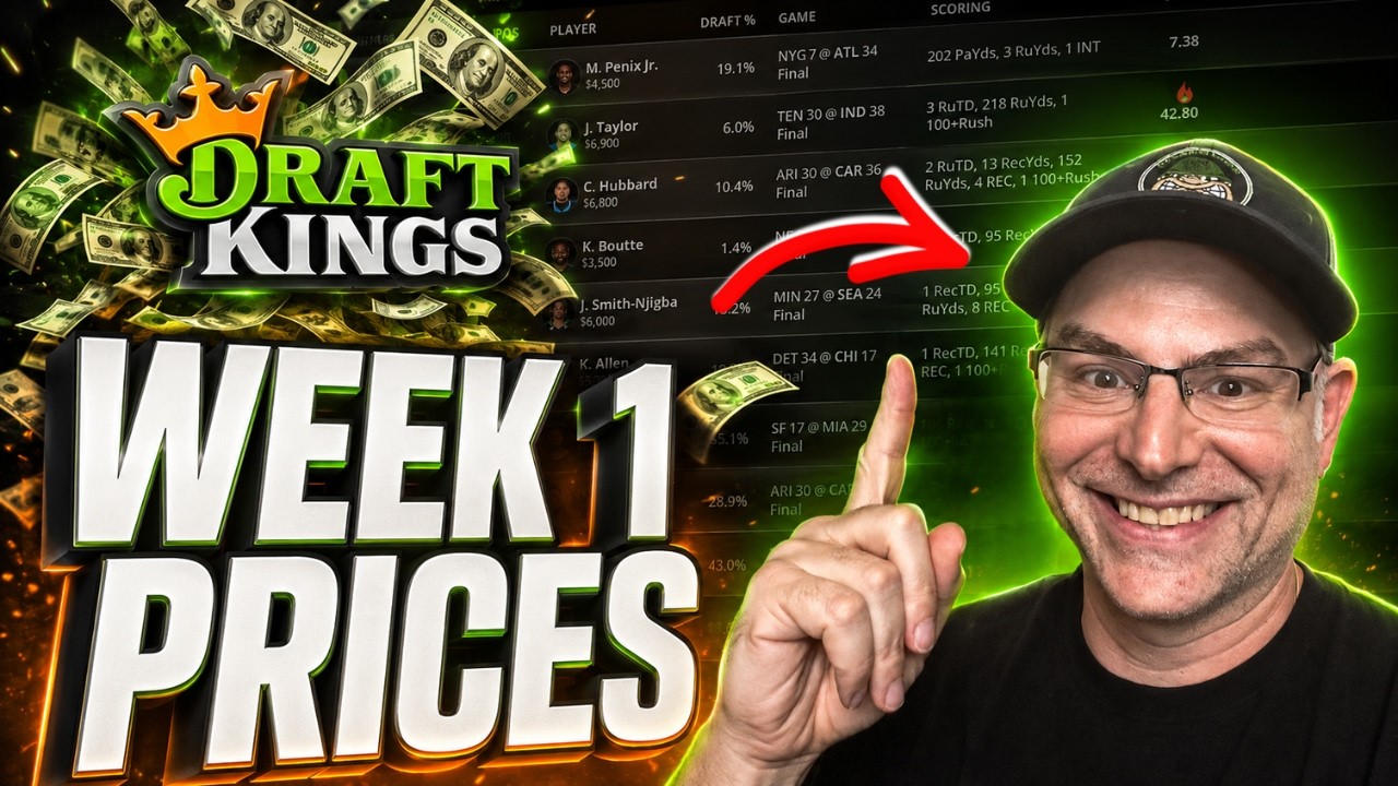Первый взгляд на 1-ю неделю NFL DFS: выгодные варианты на DraftKings 2026