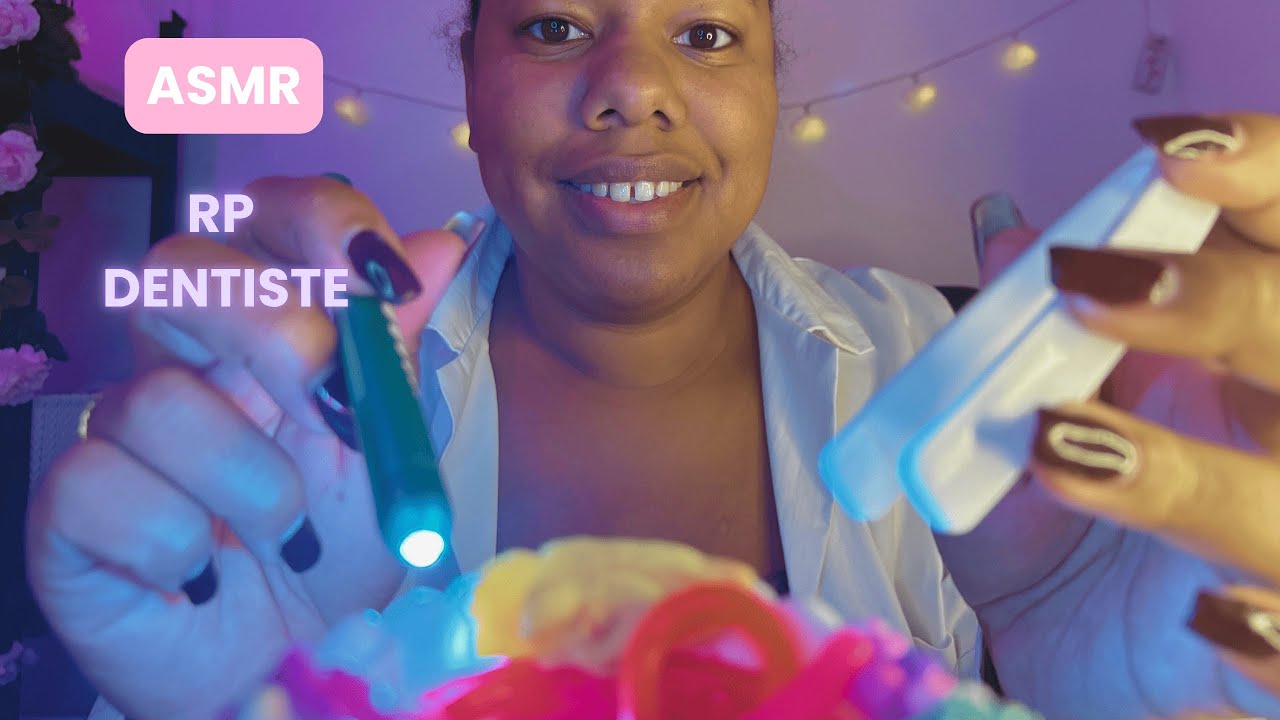 🌸  ASMR : ROLE PLAY DENTISTE 🦷🪥 - Ultra CLOSE UP - Nettoyage & sons SATISFAISANTS