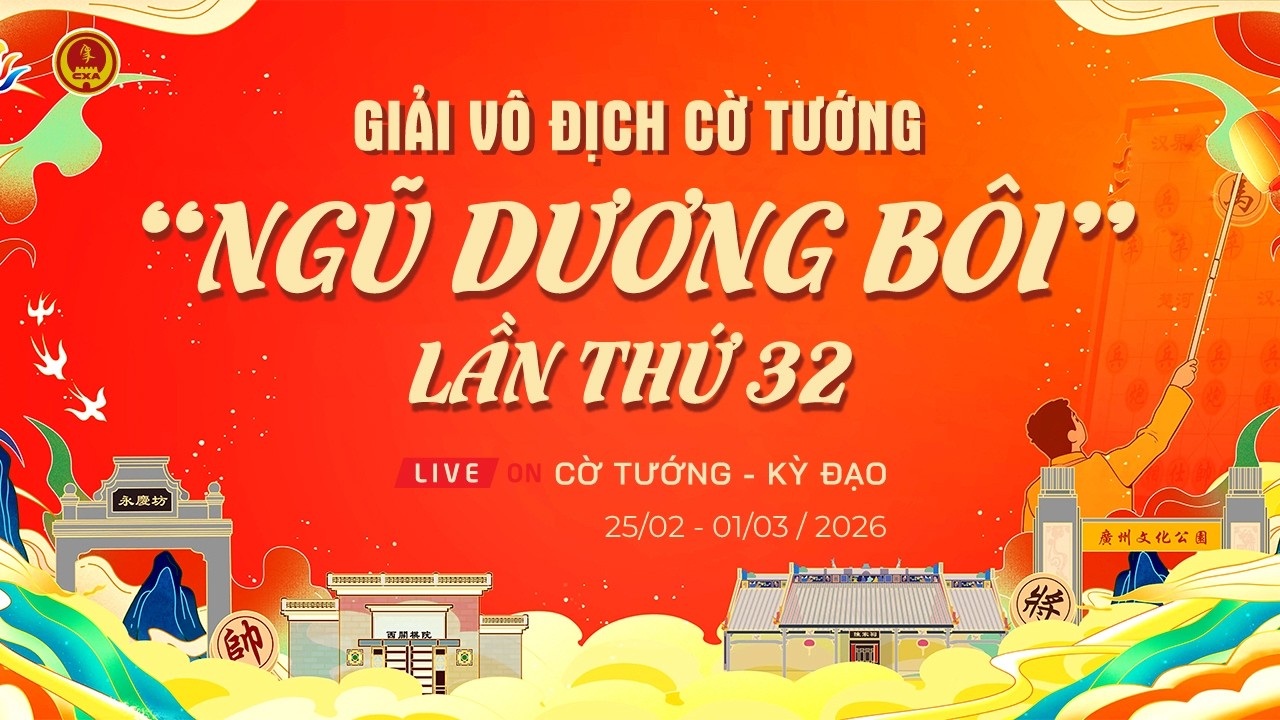 [LIVE] NGŨ DƯƠNG BÔI 2026 – Lại Lý Huynh thi đấu vòng bảng – Vòng 4: Cờ 50p+20s
