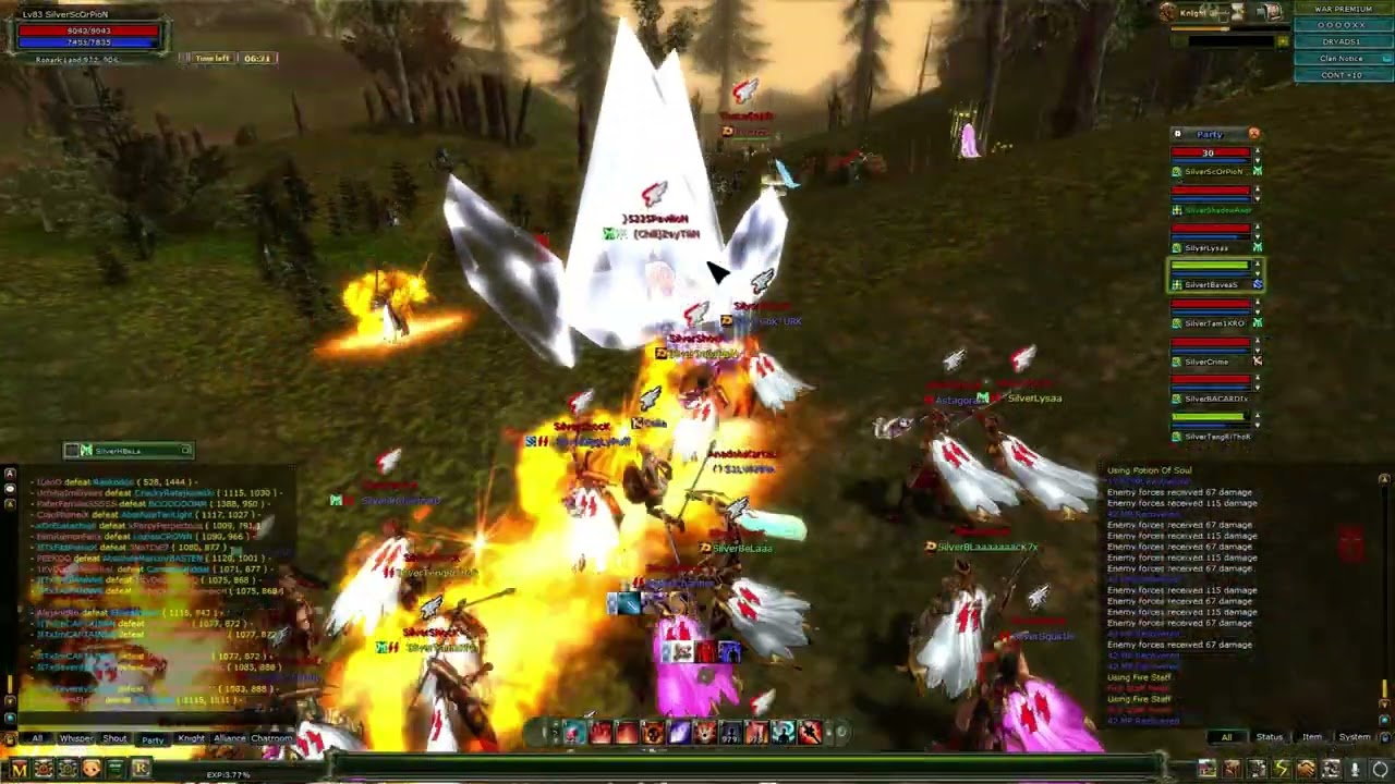 DRYADS - SilverShocK - MAGE PK 3 -  NEDİR BU Warrior LARDAN CEKTİGİMİZ !!