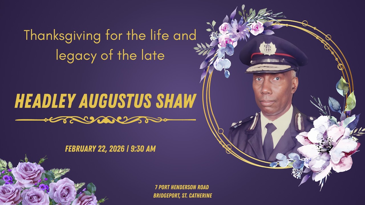 Headley Augustus Shaw Thanksgiving Service