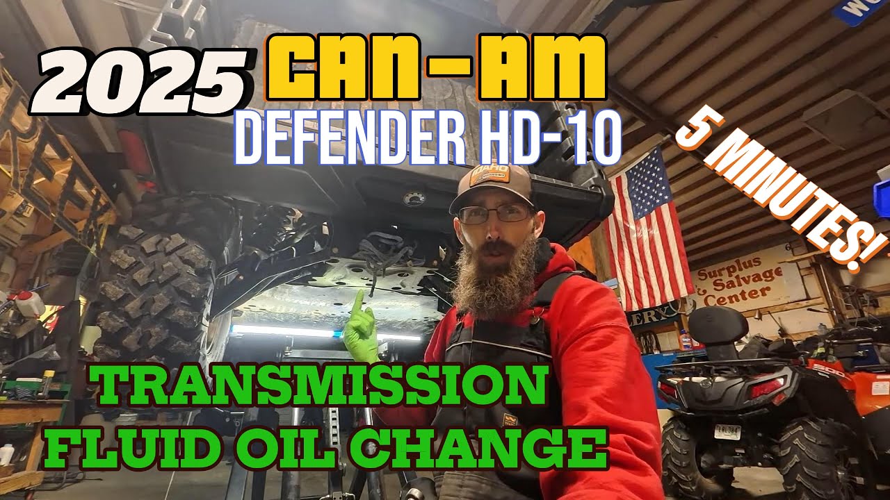 Замена трансмиссионного масла Can-Am Defender Limited HD-10 2025 года