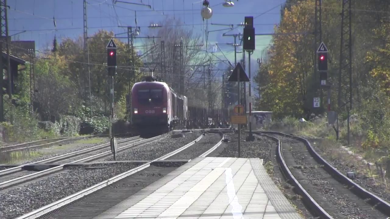 Bahnhof Prien am Chiemsee mit MERIDIAN-Zügen 01.11.2014