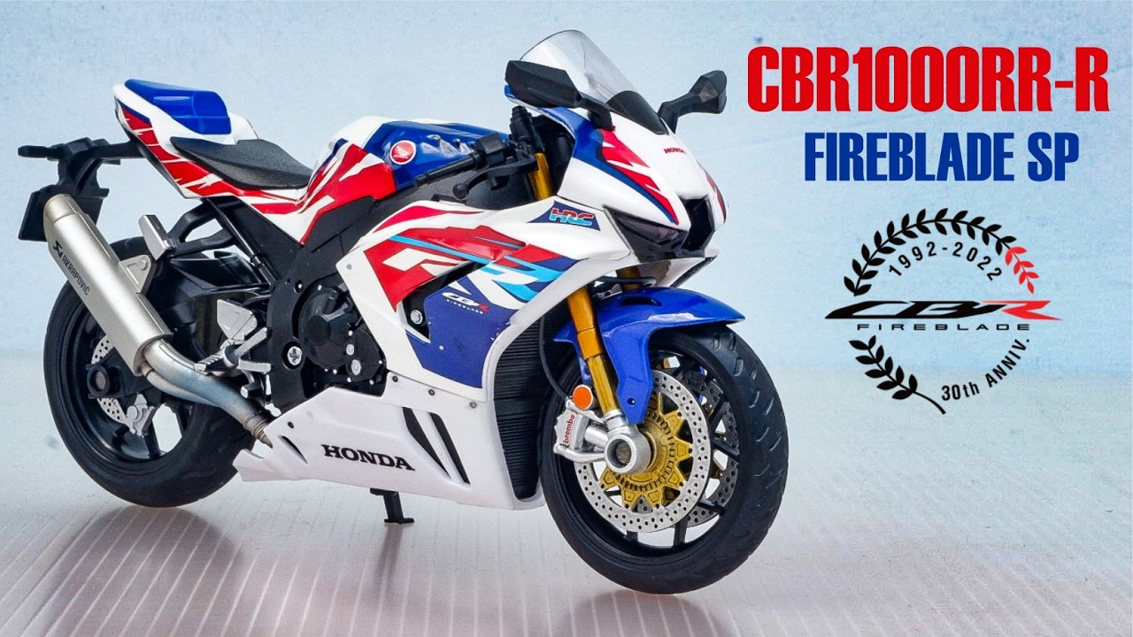 Honda CBR1000RR-R Fireblade SP 30th Anniversary [CCA/MSZ 1/12 Scale] Diecast Unboxing Review Custom
