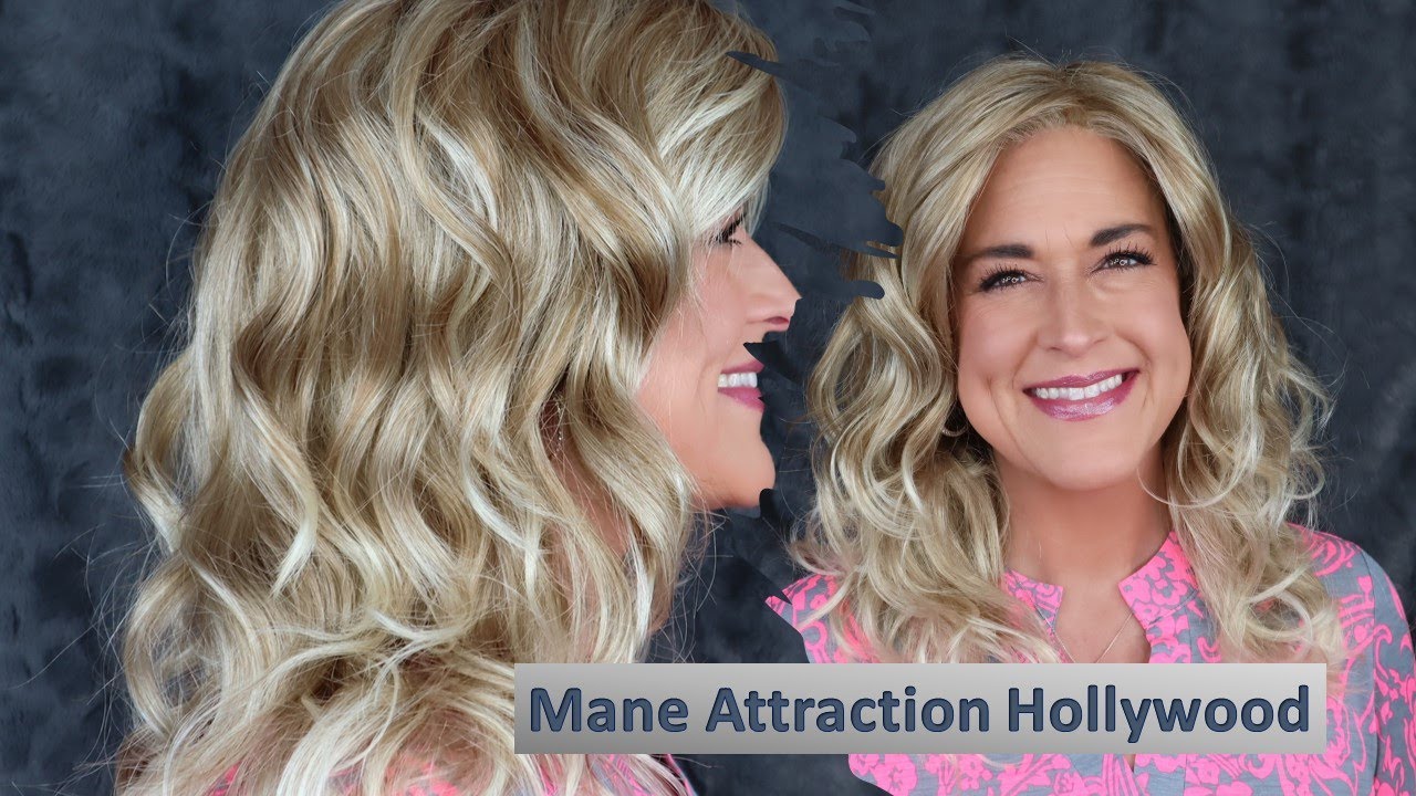 Mane Attraction Hollywood | цвет «орех» | Свадебные прически! Высокие прически! Кудрявый парик ср...