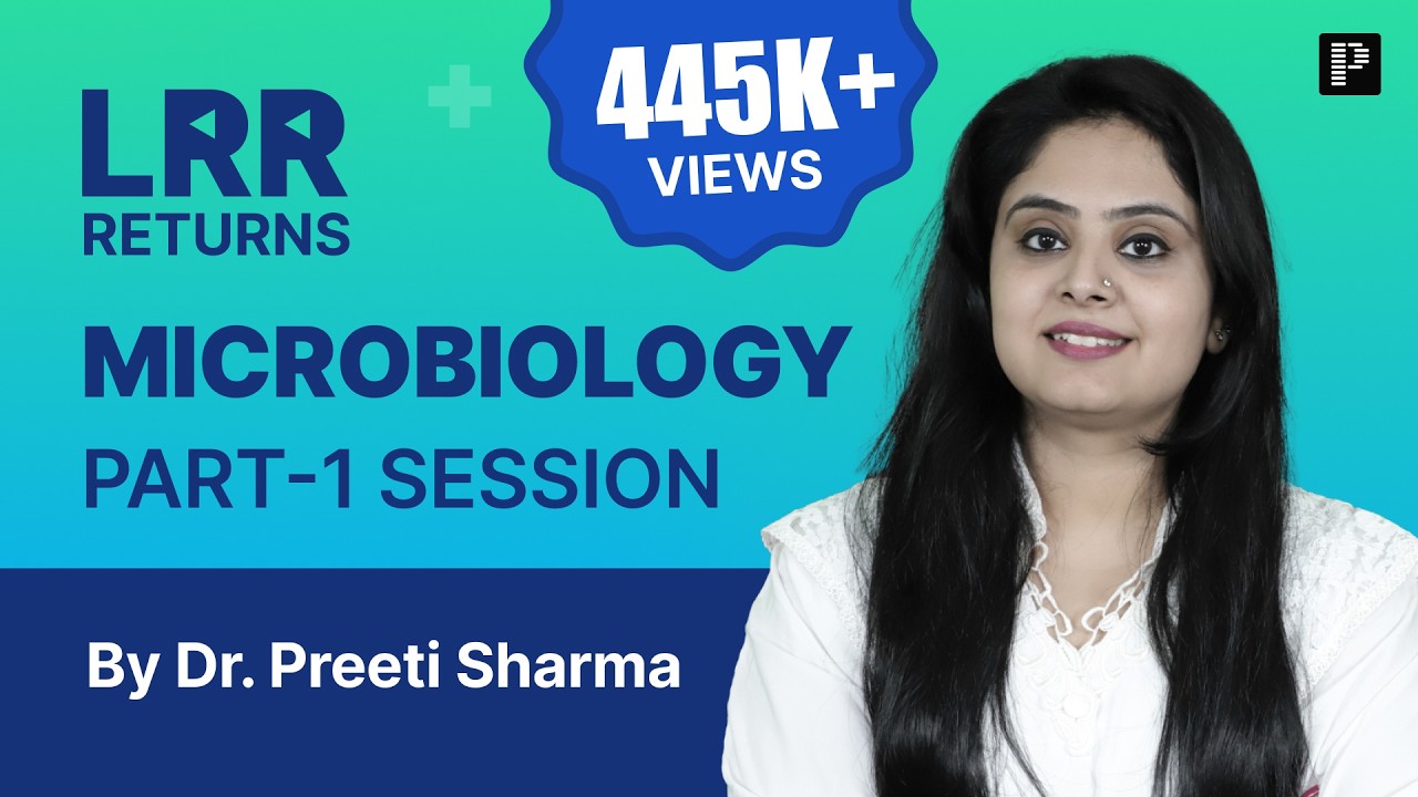 Microbiology LRR by Dr. Preeti Sharma Part 1 | For NEET PG, INI-CET & FMGE