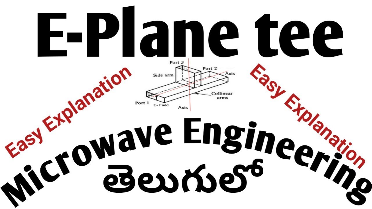 E-Plane tee in Microwave Engineering in telugu #microwaveengineering