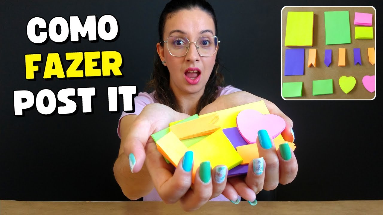 Como Fazer POST IT [BLOCO DE NOTAS] - DIY