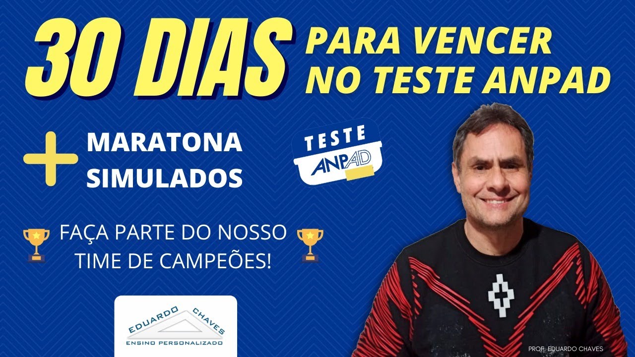 Teste ANPAD 2021 - Curso de provas ao vivo setembro 2021 com cupom de desconto até 18/08/21 !!