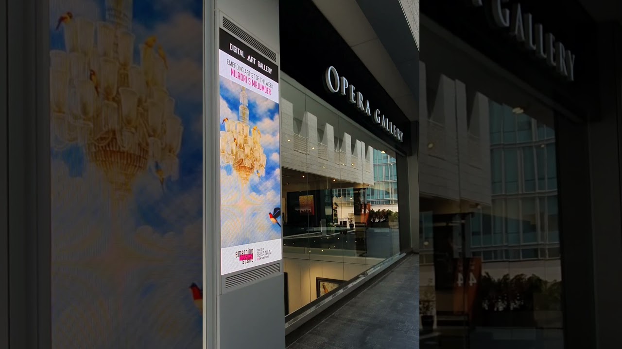 Elevision &times; Emerging Scene Digital Art Gallery broadcast in Dubai.