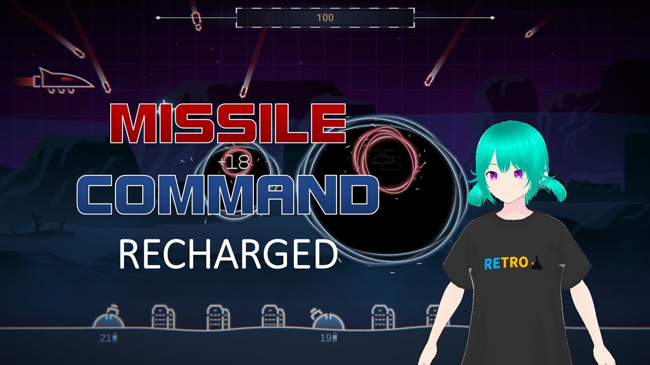 Missile Command Recharged PC with Emi - First play (Arcade mode + Missions)